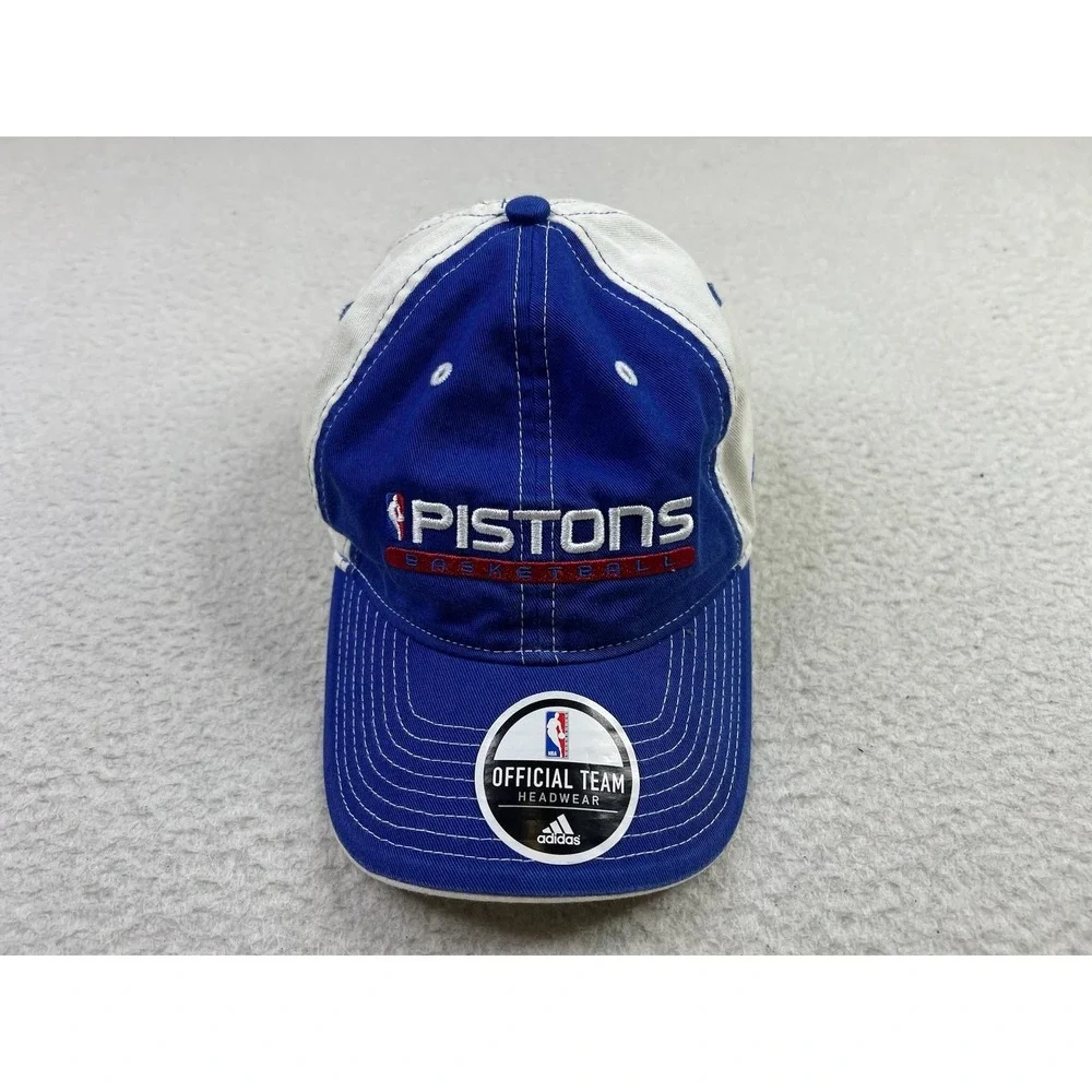 Detroit Pistons‎ Hat Cap Strap Back Mens One Size Blue NBA Basketball Adidas